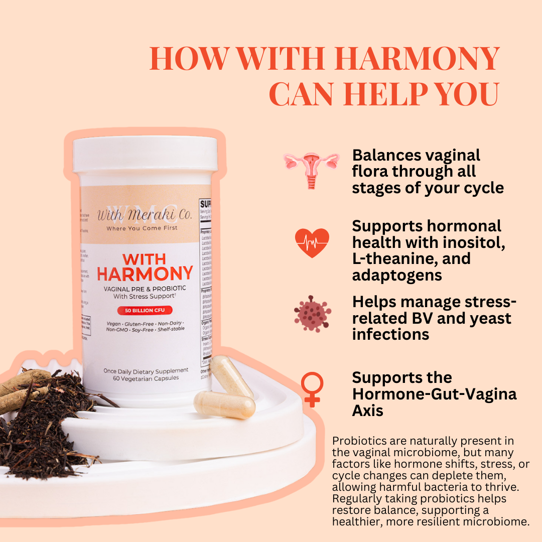 With Harmony Vaginal Probiotic