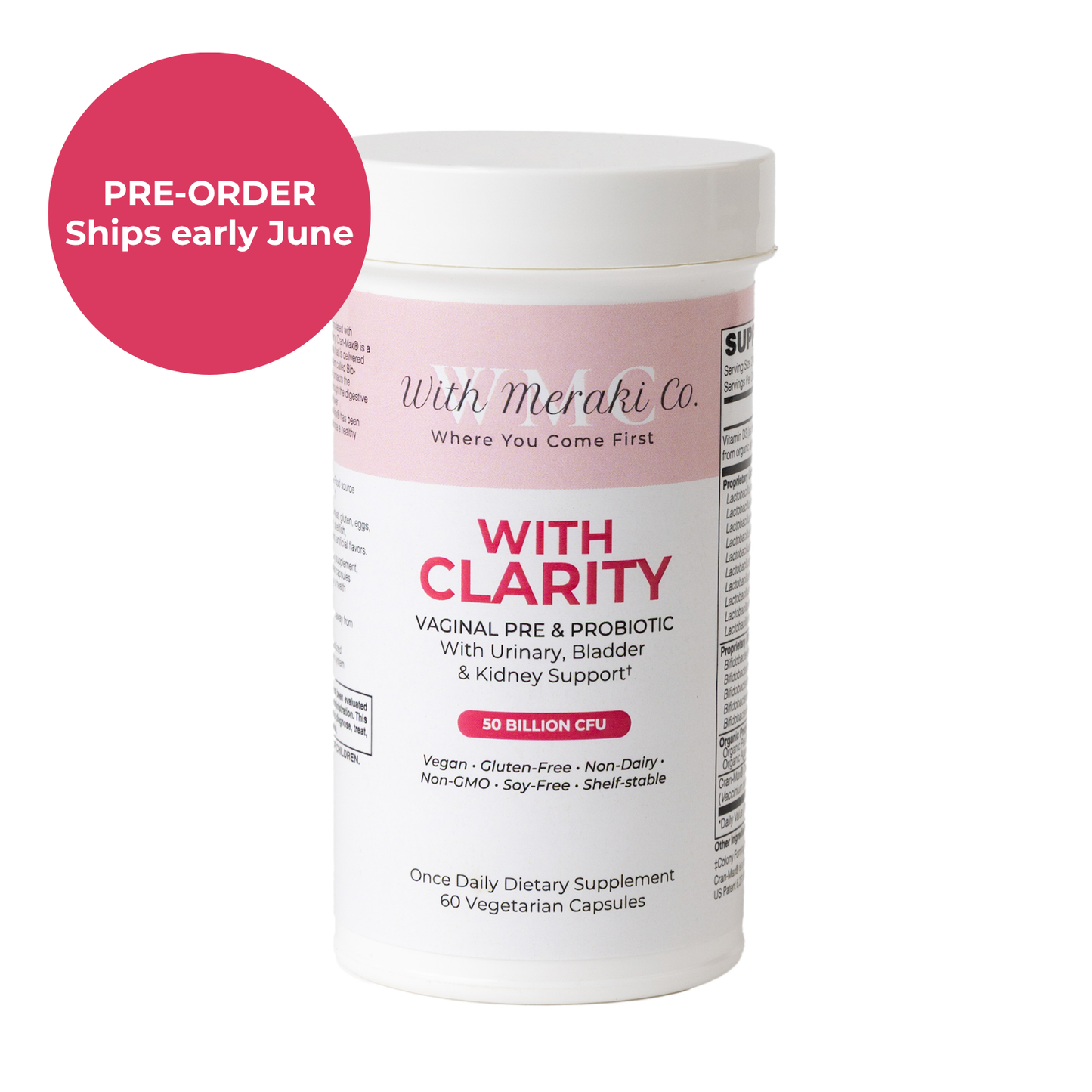 PRE-ORDER With Clarity Vaginal Probiotic